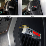 Dashboard side emblem Cover trims fit Ford F150 2015-2019