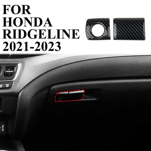 Carbon Fiber Glove box handle Switch Cover Trim Fit for Honda Ridgeline