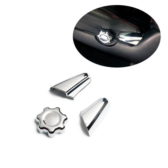 Chrome seat adjustment button panel Cover molding Trims for 2015-2020 TOYOTA Tacoma