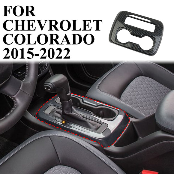 Carbon Fiber Central Control Gear Shift Panel trim for Chevrolet Colorado 2015+