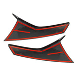 2PCS Carbon Fiber Rear Window Triangle Cover For Subaru XV/Crosstrek 2018-2022