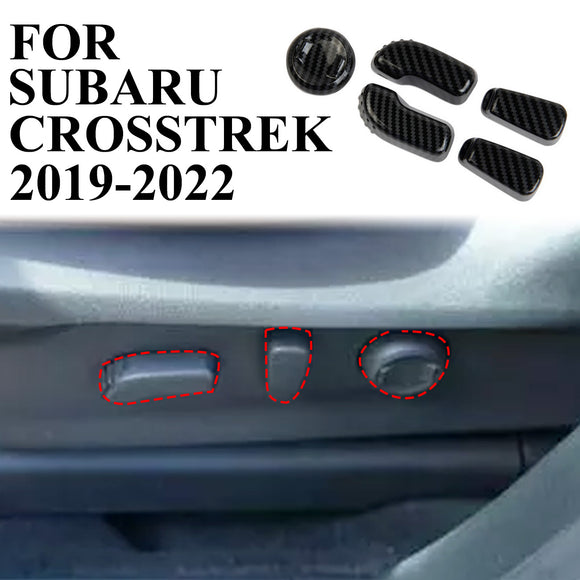 Carbon Fiber Seat Adjustment Button Cover trim for Subaru Crosstrek XV 2019-2022