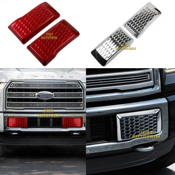 Front Bottom Bumper Moulding Chrome Cover Trims Kit for Ford F150 2015-2017 Accessories