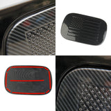 Carbon fiber fuel tank gas door cover trim for Dodge Durango 2011-2022