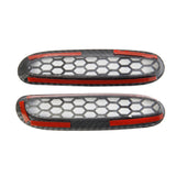 2Pcs Carbon Fiber Front Fog Light Lamp Trim Cover Fit For Honda HR-V 2023