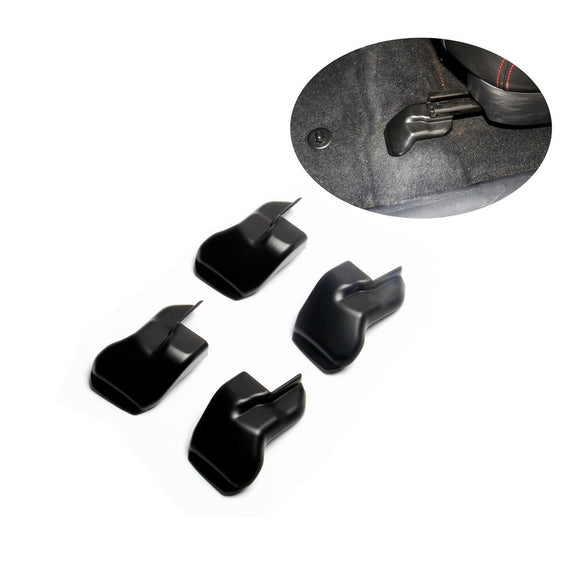 4PCS Black matte anti-dust Seat bracket Fixing bolts Cover trims for 2015-2020 TOYOTA Tacoma