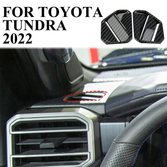 Carbon fiber AC Air Vent outlet cover trim For Toyota Tundra 2022+