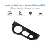 Carbon Fiber/Red paint left headlight controls cover trim for 2015-2020 Dodge Challenger