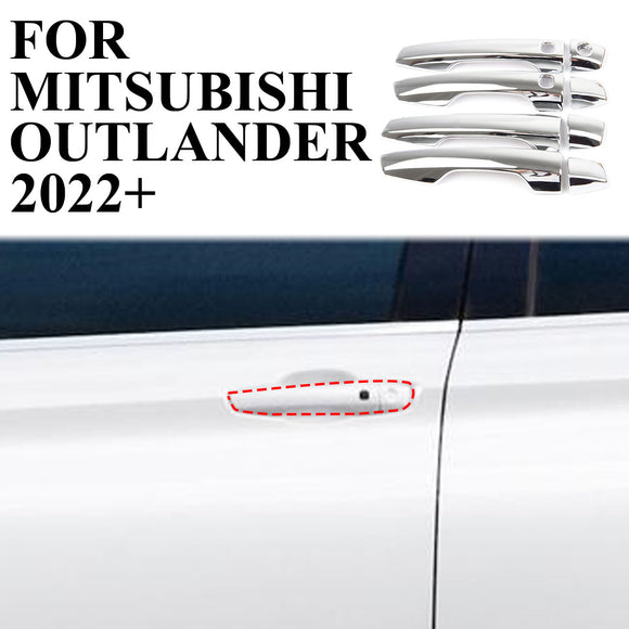 Chrome Side Door Handle Cover Trim 4PCS For Mitsubishi Outlander 2022+