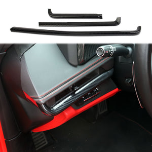 Carbon fiber inner control dashboard Cover trims For Chevrolet Corvette C8 2020+