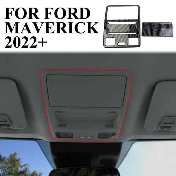 Carbon fiber Roof Reading Light Control Panel trim Fit For FORD Maverick 2022+