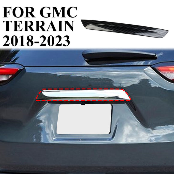 Carbon Fiber Rear Car Decorative Strip Cover Trim Accessories for GMC Terrain 2018-2023
