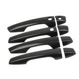 Carbon Fiber Side Door Handle Cover Trim 8PCS For Mitsubishi Outlander 2022+