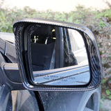 Carbon Fiber Side Door Mirror Visor Molding Trim For Dodge Durango 2011-2022