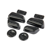 Carbon Fiber Front Seat adjustment button cover trims For Toyota Tundra 2022+