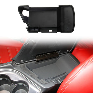 Center Console Armrest Storage Box Tray Cover Trim for Challenger 2015-2020