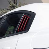 Side Window Louvers Air Vent Scoop Shades Cover Blinds ABS for Dodge Charger 2011-2021