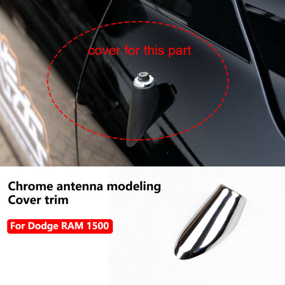 Chrome antenna modeling Cover trim for Dodge RAM 1500 2500 2011-2020 Accessories