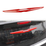 Carbon fiber/Red Rear car logo decorative Cover Tirm For 2015-2021 Chrysler 300