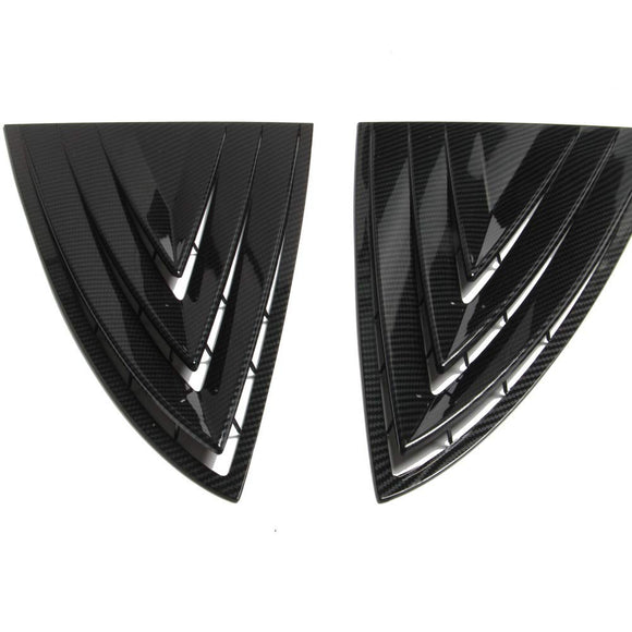 Carbon fiber style rear window blinds trimming accessories Tesla Model 3