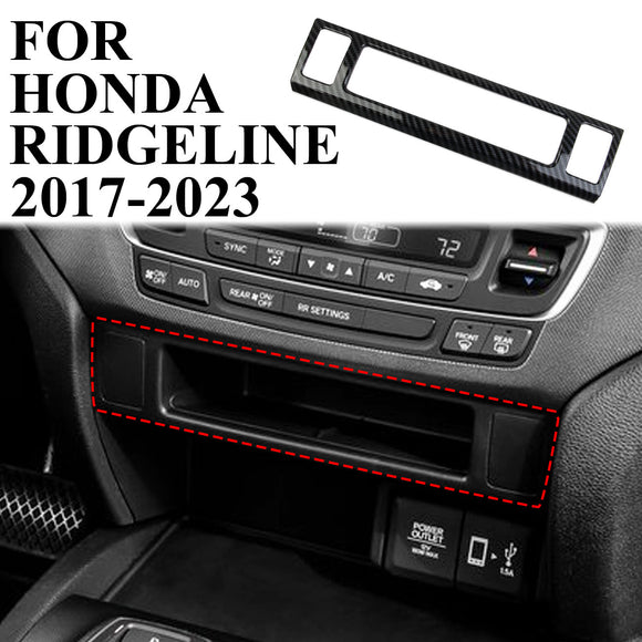 Carbon fiber interior Central Control Panel Cover Trim Fit for Honda Ridgeline