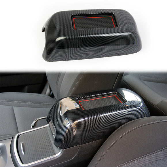 Carbon Fiber Interior central armrest box cover trim For Dodge Charger 2011-2021/Chrysler 300 2015-2021