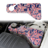 Black matte/American flag pattern CNC Radiator Cap Cover Trim For Challenger Charger Chrysler 300 2011-2021