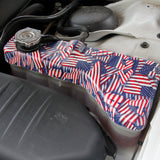 Black matte/American flag pattern CNC Radiator Cap Cover Trim For Challenger Charger Chrysler 300 2011-2021