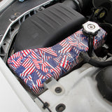 Black matte/American flag pattern CNC Radiator Cap Cover Trim For Challenger Charger Chrysler 300 2011-2021