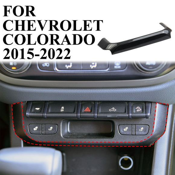 Carbon Fiber Under Center Control Panel Cover Trim for Chevrolet Colorado 2015+