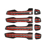 Carbon Fiber Side Door Handle Cover Trim 8PCS For Mitsubishi Outlander 2022+