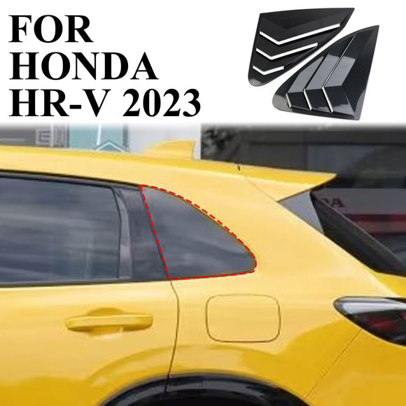 Carbon Fiber side louvers air vent scoop blinds cover trims For Honda HR-V 2023