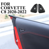 Carbon Fiber Door A/C Vent Panel Trim Cover Fit For Chevrolet Corvette C8