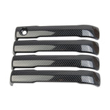 Carbon Fiber 4PCS Side Door Handles Trims Cover For Toyota Tundra 2022+