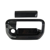 Carbon Fiber Car Rear Trunk Door Handle Cover Trim Fit for Honda Ridgeline