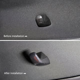 Carbon Fiber/Red Rear Ceiling Roof Hook Cover Trim For Dodge Challenger 2015-2020