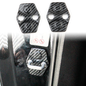 Door Lock Cover Buckle Protection Trim Decor For Dodge Challenger 2015-2021