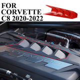 Carbon fiber Engine Shroud Cover Panel Cover Trim For Chevrolet Corvette C8