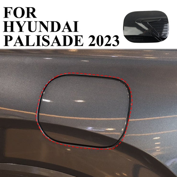 Carbon fiber Fuel Tank cover trim Accessories Gas Door fit for Hyundai Palisade