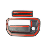 Carbon Fiber Car Rear Trunk Door Handle Cover Trim Fit for Honda Ridgeline