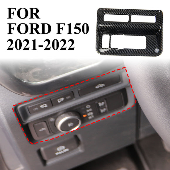 Carbon Fiber Side console switch button panel trim for Ford F150 2021+