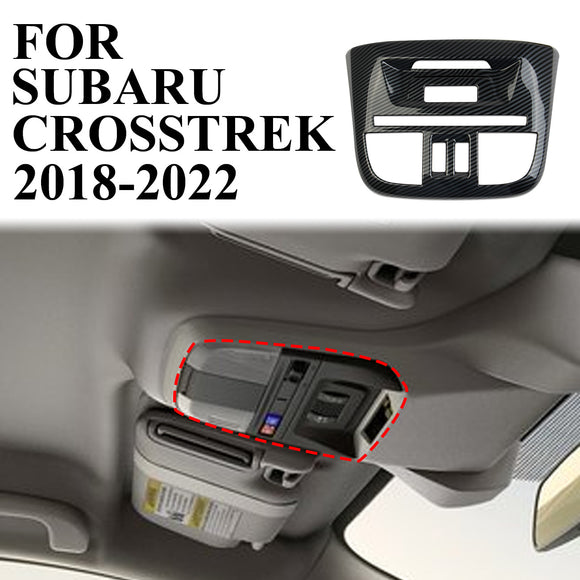 Carbon Fiber Roof Reading Light Lamp Cover Trim For Subaru XV/Crosstrek 2018-22
