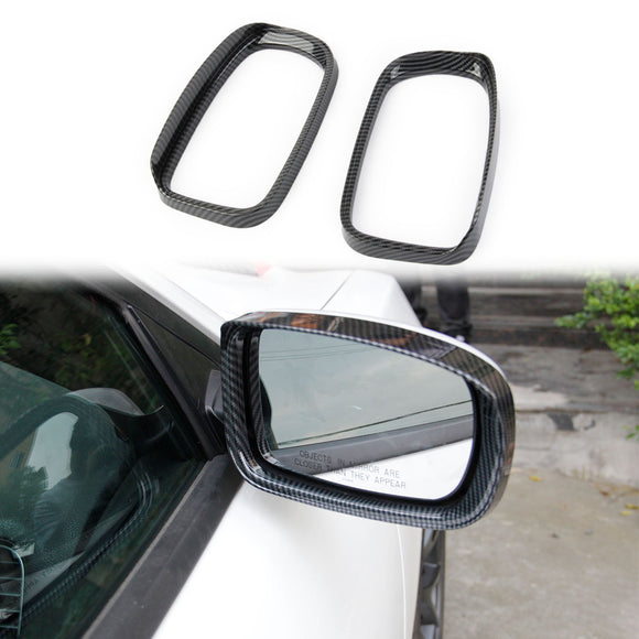 Carbon Fiber Side Door Mirror Visor Molding Trim For Dodge Charger 2015-2021