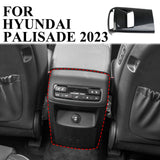 Carbon Fiber Armrest box Air Vent Outlet Trim cover for Hyundai Palisade