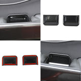 Carbon Fiber Inner front Door Handle Bowl Cover Trims for Ford F150 2021+