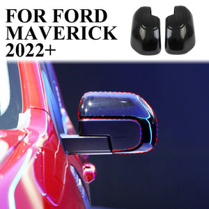 Carbon Fiber Side Rearview Mirror Guard Cover Trim For FORD Maverick 2022+