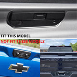 Carbon Fiber Car Rear Trunk Door Handle Cover Trim Fit For Chevrolet Silverado