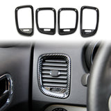 Carbon Fiber Dashboard Air Vent Outlet Trim Cover for Dodge Durango 2011-2020