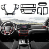 Carbon Fiber Central control 6-piece set Cover Trim for Honda Ridgeline