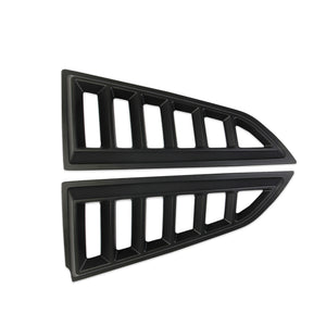 Matte Black side window louvers air vent scoop shades cover trim for Corvette C7